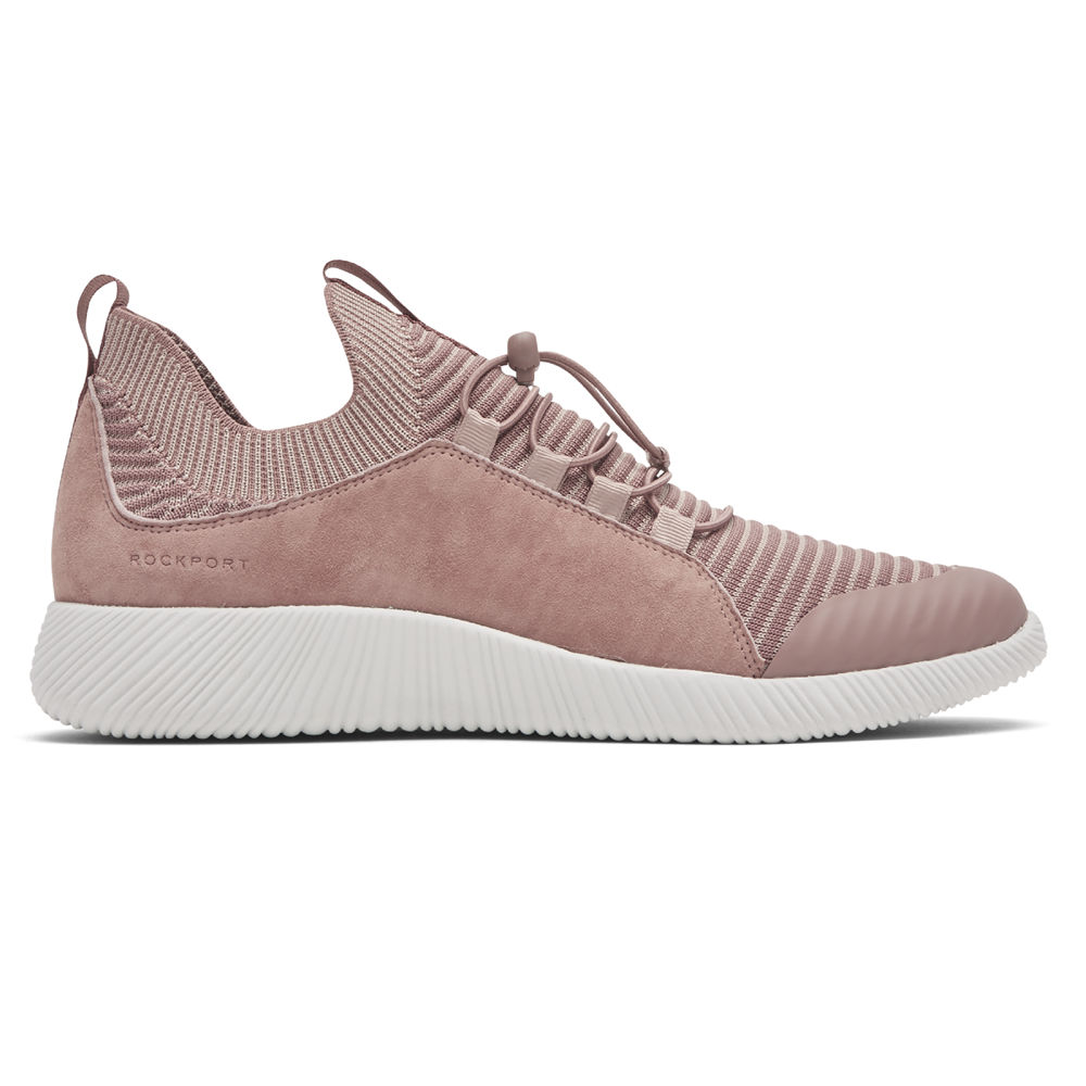 Rockport Womens City Lites Robyne Knit Bungee - Sneakers Pink - ZFX286074